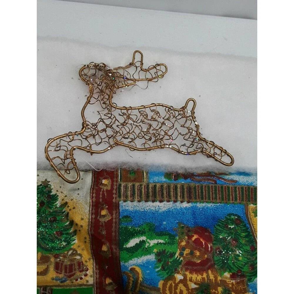 Handmade Christmas Stocking Teddy bear Reindeer Crhistmas Tree Sled 22